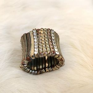 Vintage woven ring or scarf ring
